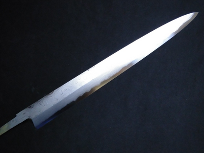 Wihte Steel#2 Damascus Yanagiba 330mm- Mirror Polished Blur Finish