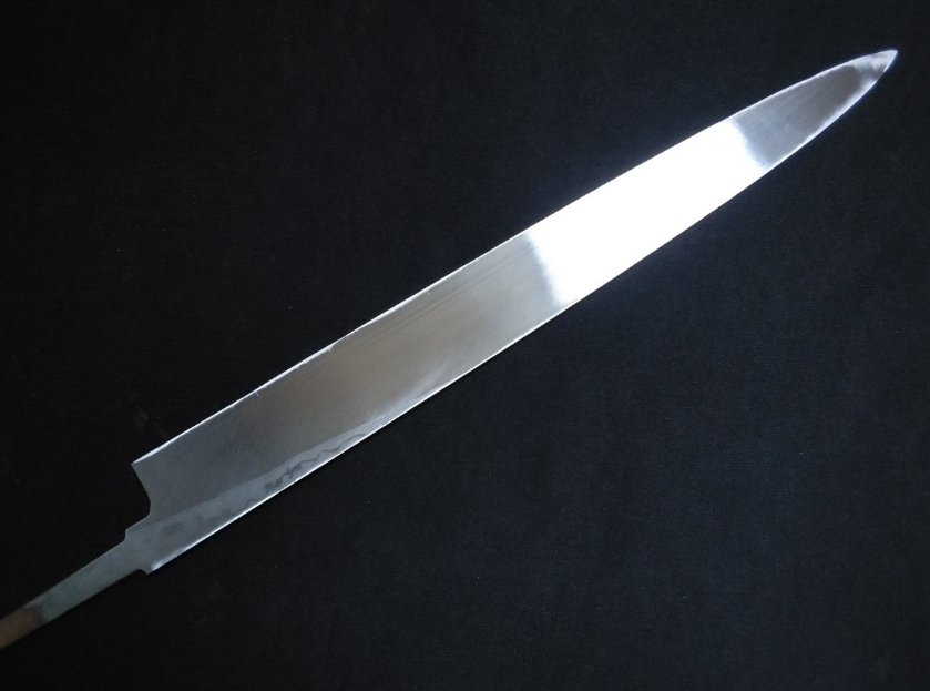 Wihte Steel#2 Damascus Yanagiba 330mm- Mirror Polished Blur Finish